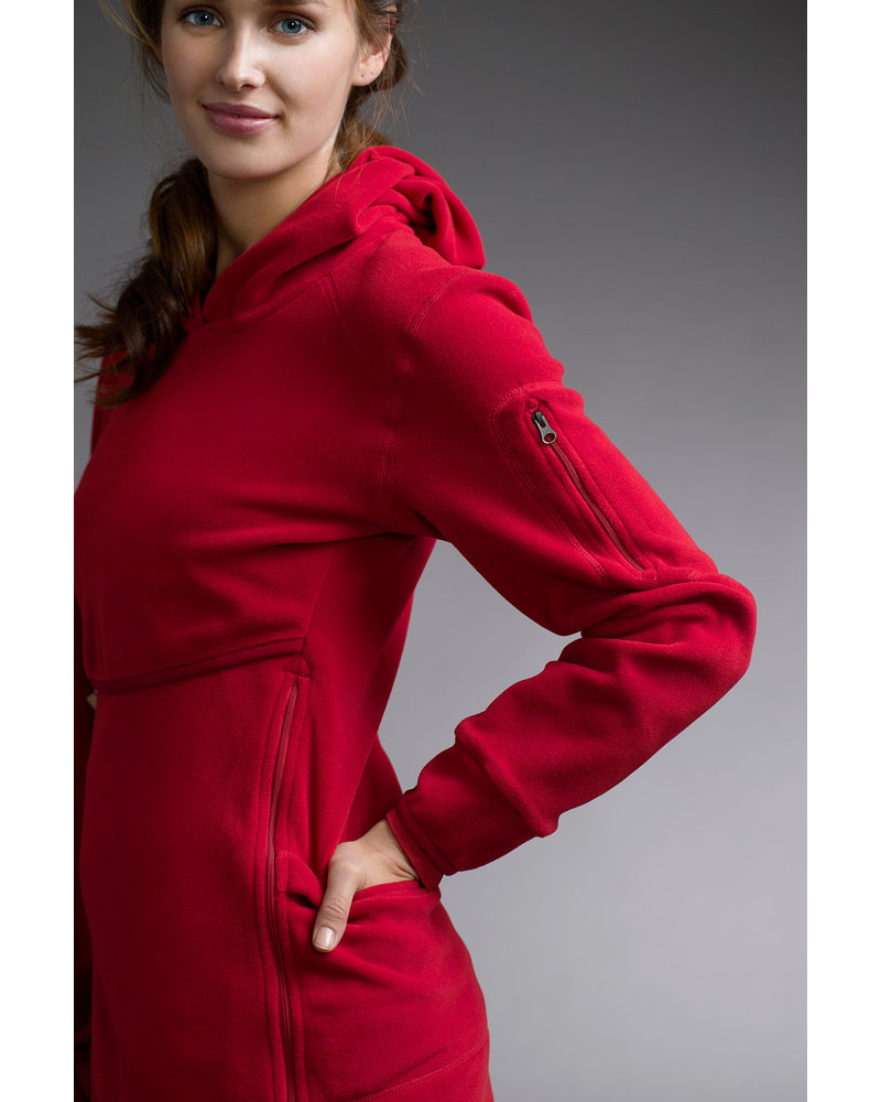 flex fleece hoodie dress